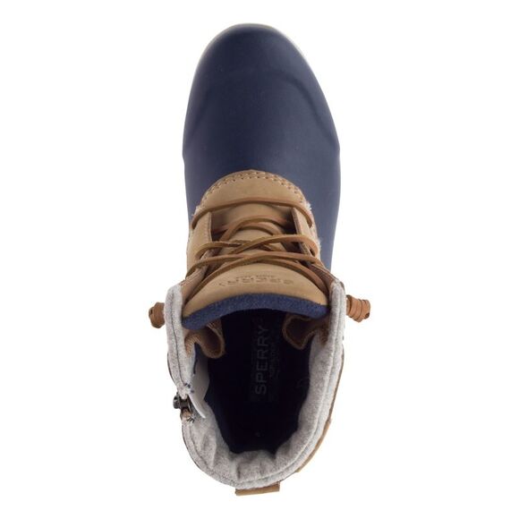 SPERRY Womens Brown Up Heel Pull-Tab Maritime Toe Block Heel Duck Boots 10 M - Picture 3 of 4